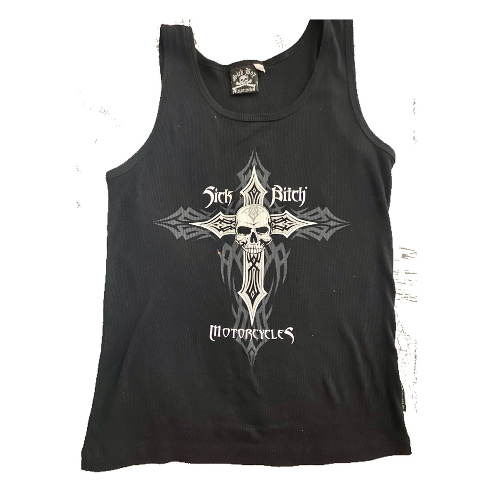Y2K Grunge Sick Boy Motorcycles Tank Top